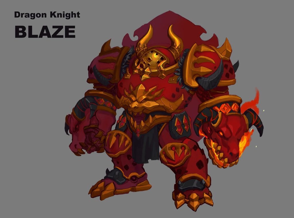 Gacha life characters : Blaze the Dragon Knight